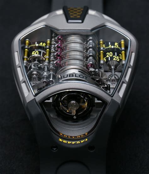 hublot mp-05 laferrari ferrari titanium yellow watch|laferrari hublot mp 05.